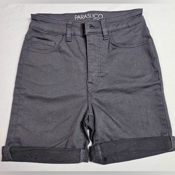 Parasuco Mid Rise Classic Fit Gray Shorts Size 4 - Picture 2 of 5